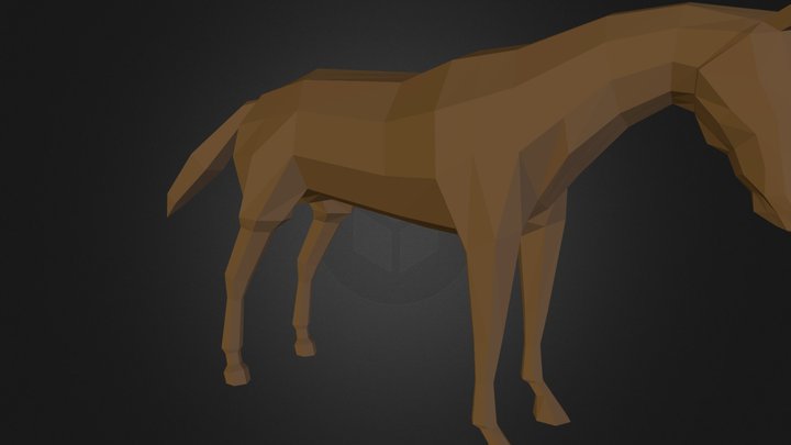 horse-low-poli 3D Model