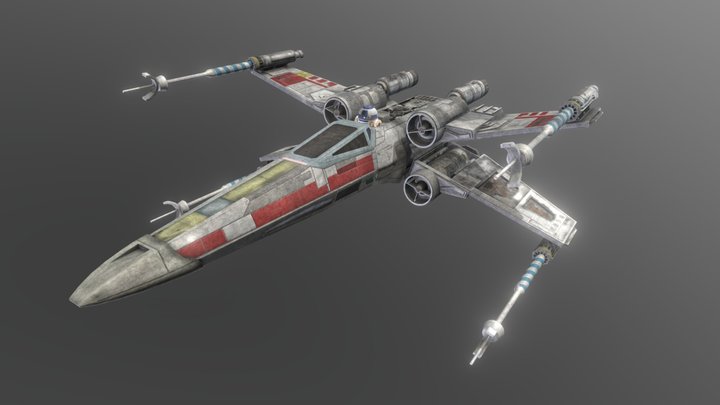 X-Wing - Game Res 3D Model