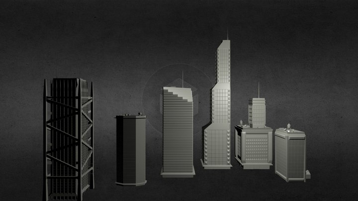 BUILDINGStogether.blend 3D Model