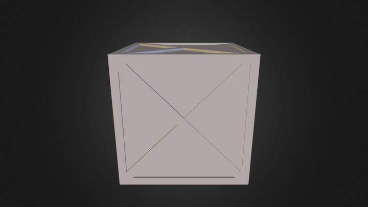 Grey Crate.blend 3D Model