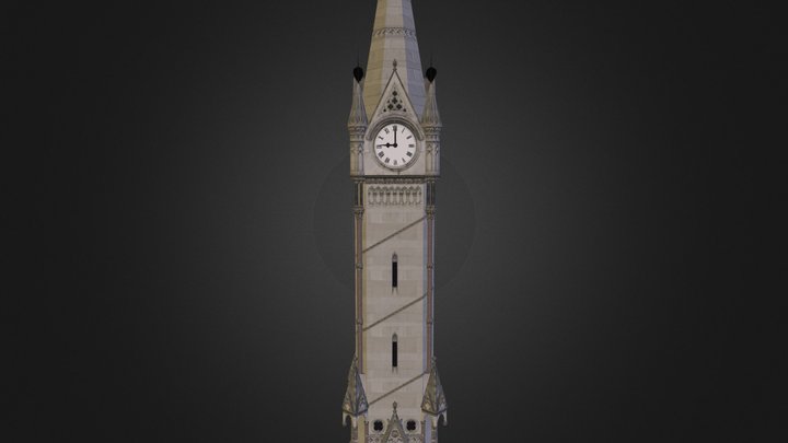 Clock Tower 3D Model