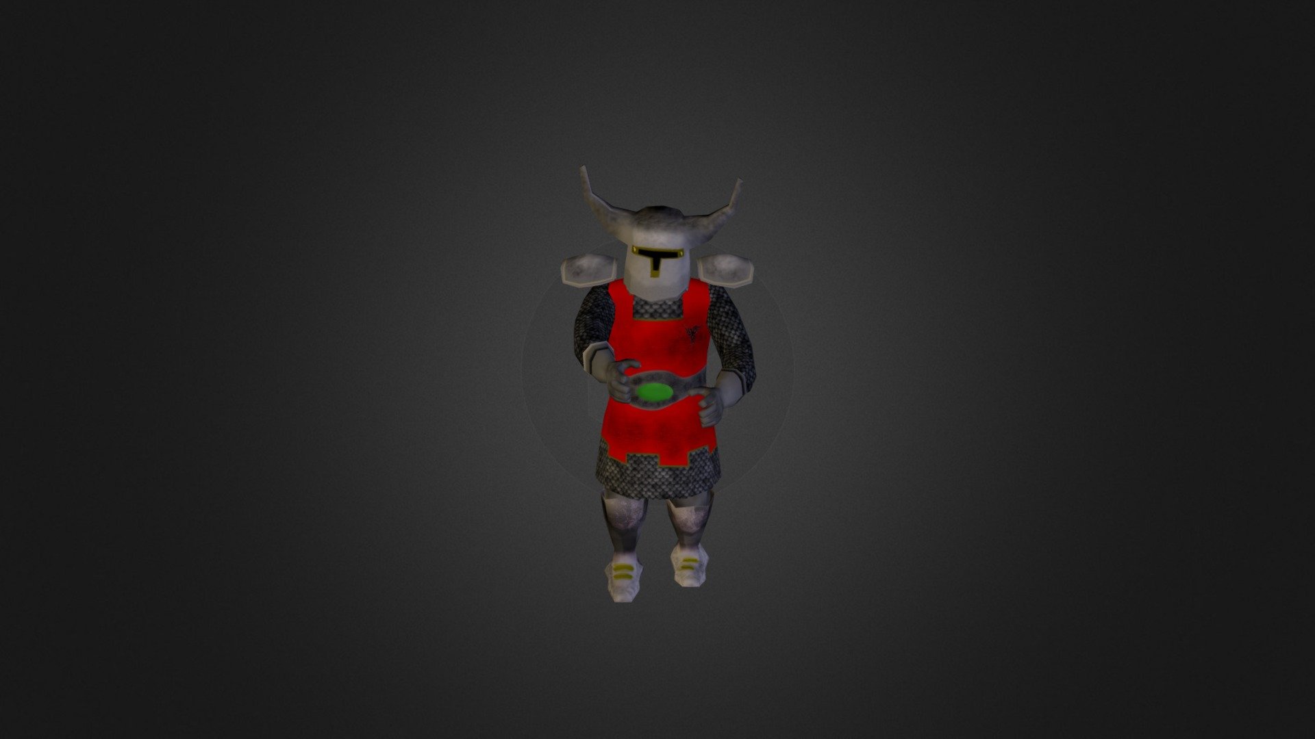 Low poly knight