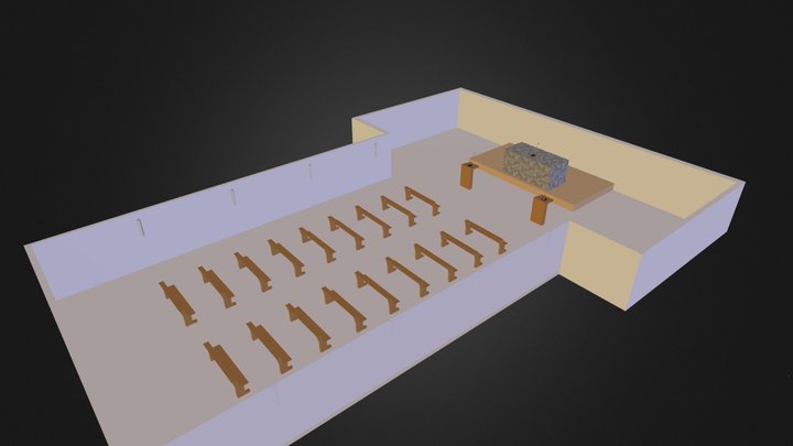 Iglesia interior 3D Model