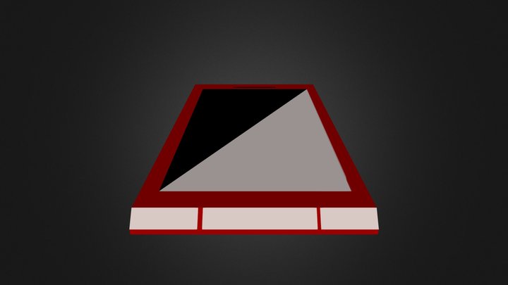Smartphone Design 2 (Red) 3D Model