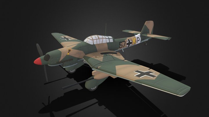Junkers Ju 87 – Gratis 3D-model STL