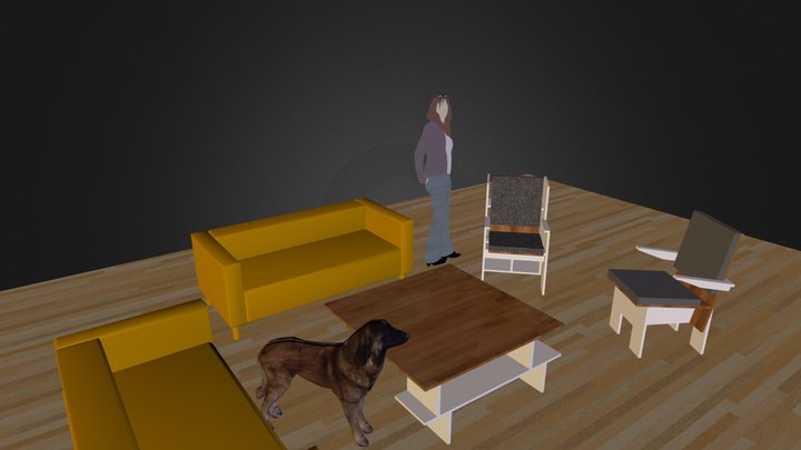 Compositie van meubels 3D Model