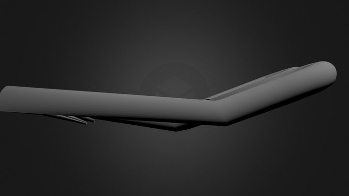2Prongcomb-smooth(curved_thin).blend 3D Model