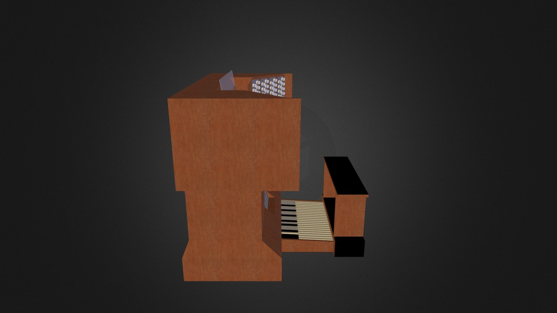 pipe organ console 3D model by agence Lowco (lowco) [w0cMfxP