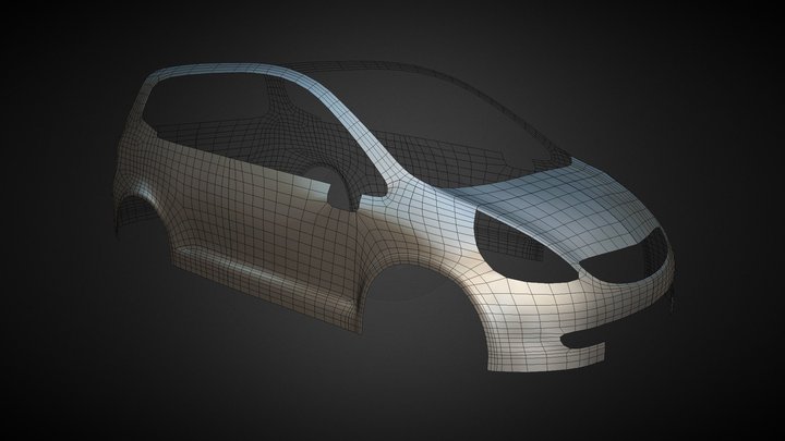 Honda Fit Sport (2008) - Work in Progress 3D Model