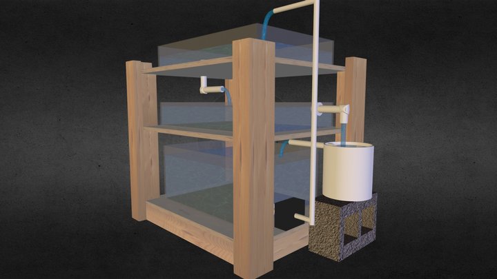 Capstone Aquaponics Prototype 3D Model