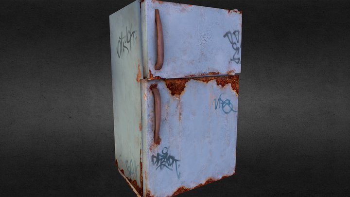 old fridge 3D Model