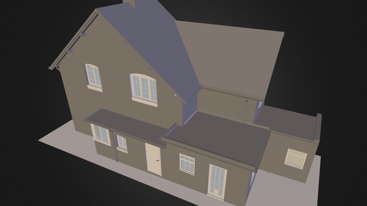 12003 - Bournville House.3ds 3D Model