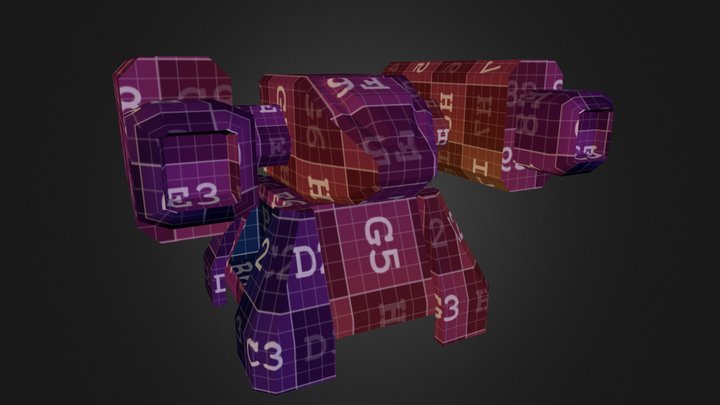 Stage 1 Turret WIP 3D Model