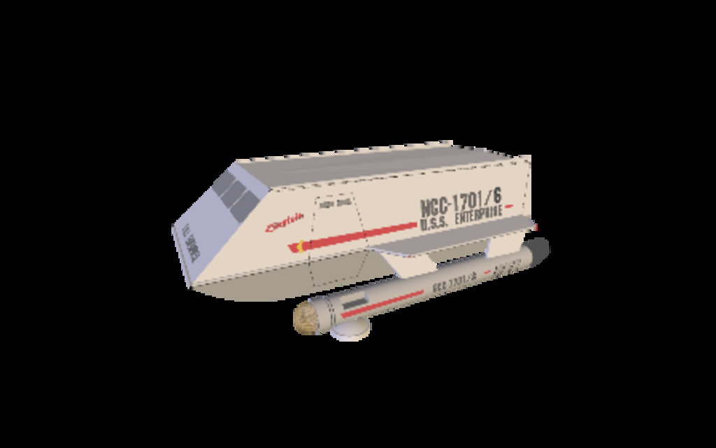 star trek shuttle 3d model