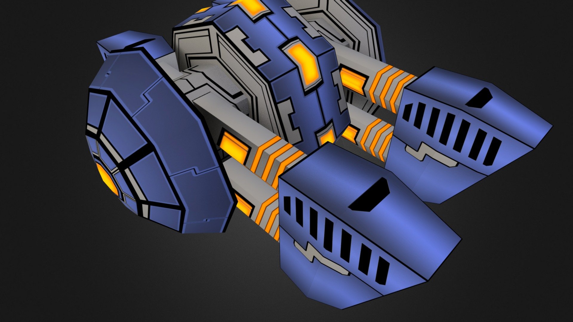Cannon Turret - 3D model by R. Daniel Sosa (@sosa3D) [whub1Ja] - Sketchfab