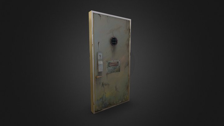 Hand painted Door 3D Model