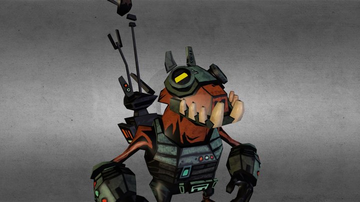 Special Ops Dog Dude 3D Model