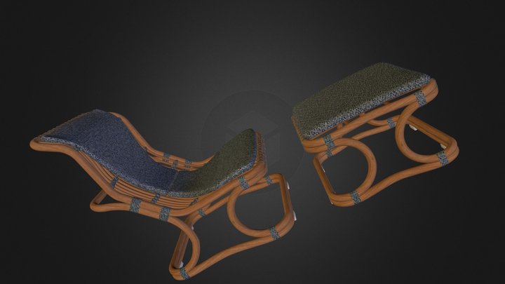 Rattan chair 3D Model