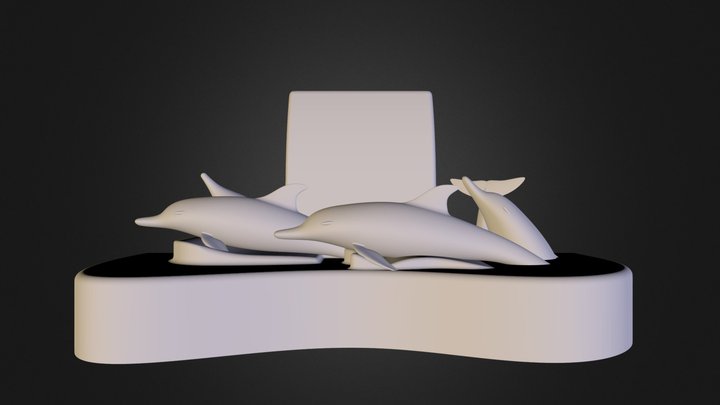 Dolphin Fun Dock for iPads/iPhones 3D Model