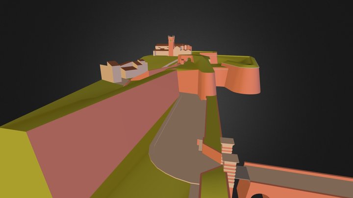 Perpignan Porte de Canet détail 1 3D Model