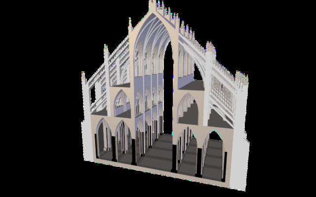 Gothic Cathedral Module 3D Model
