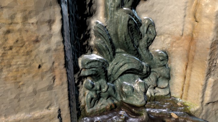 Fontaine de la Grenouille de Langres 3D Model
