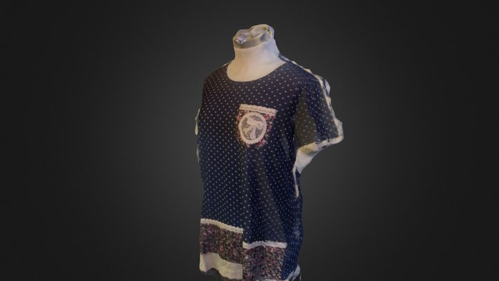 ZoesCarving_Dress_Blue_130403 3D Model