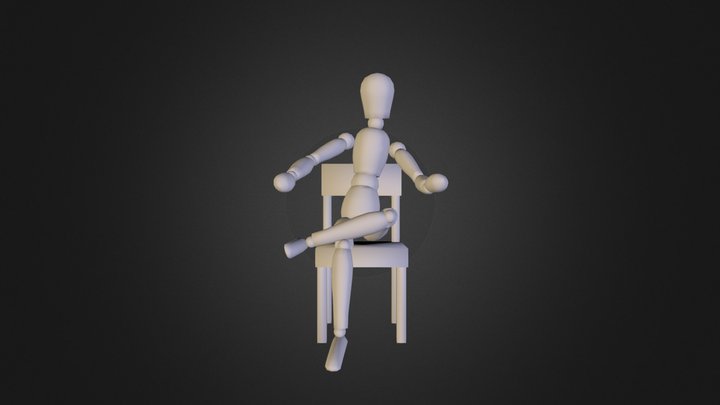 Sitting.dae 3D Model