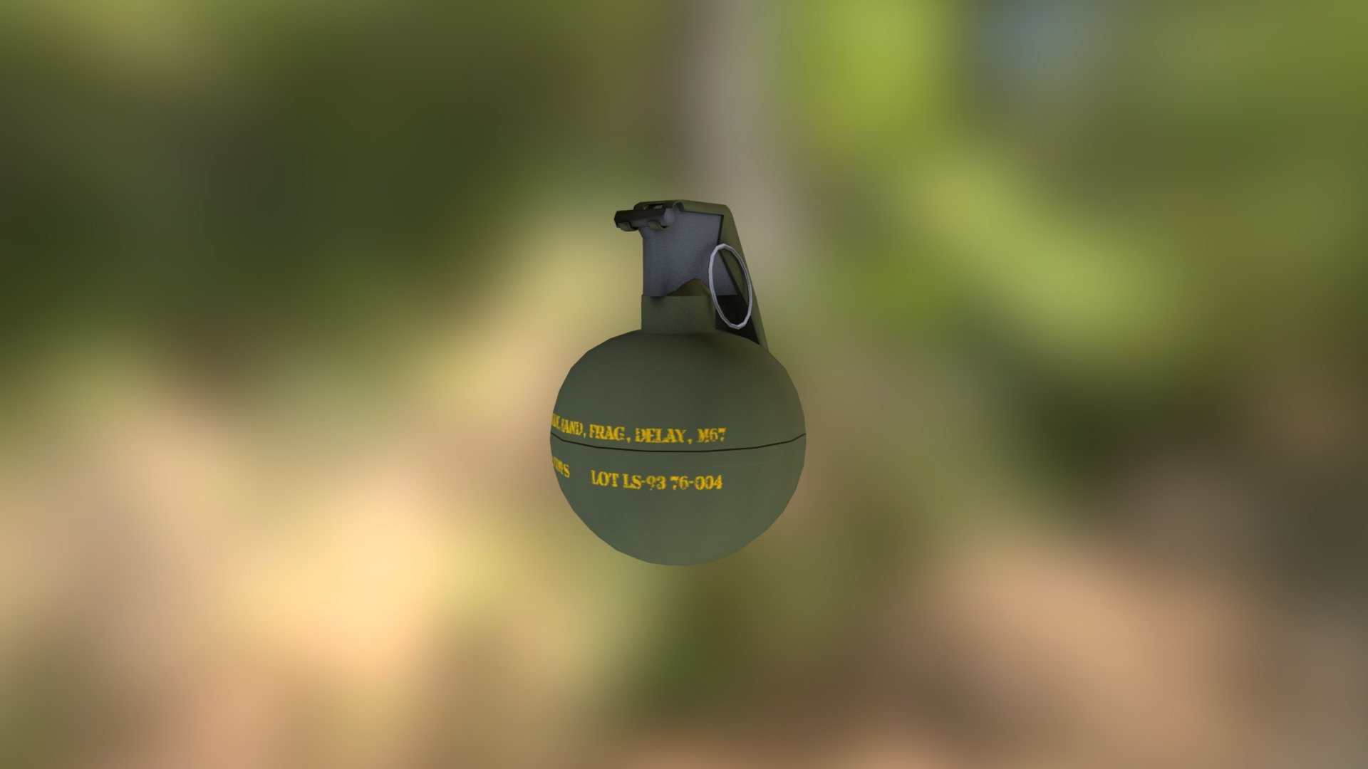 Frag grenade M67 - 3D model by AdictosCreativos [y0hThni] - Sketchfab