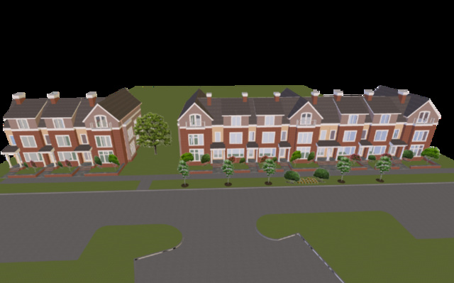 Oakleigh 7 unit with Brick 3D Model