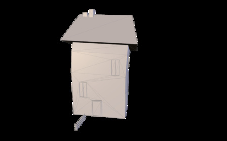 Cartoon house model 3D Model