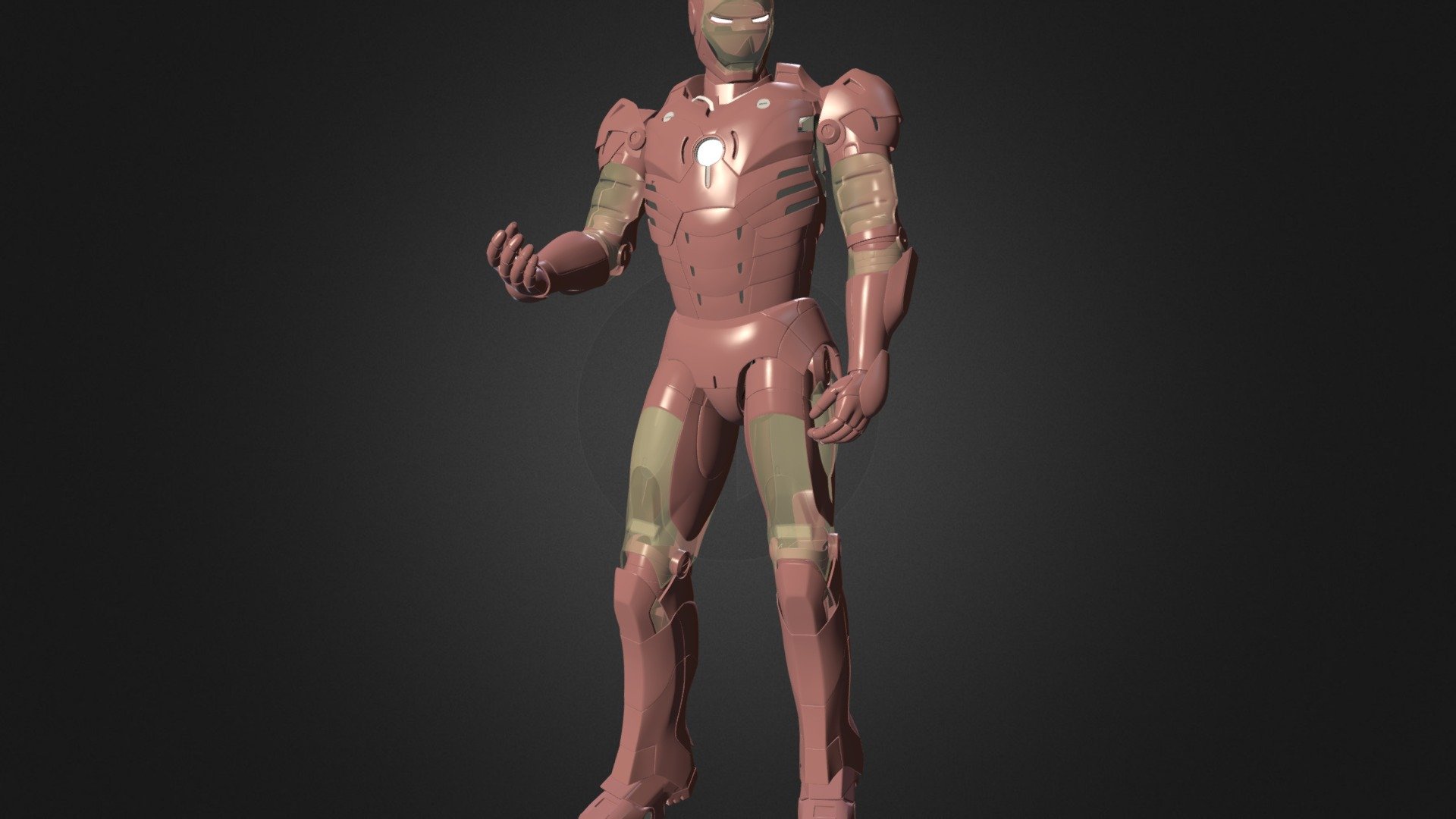 iron man 3d model blender download