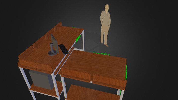 Standing Desk 3D Model
