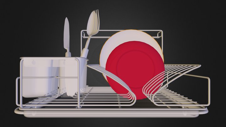 餐具架 3D Model