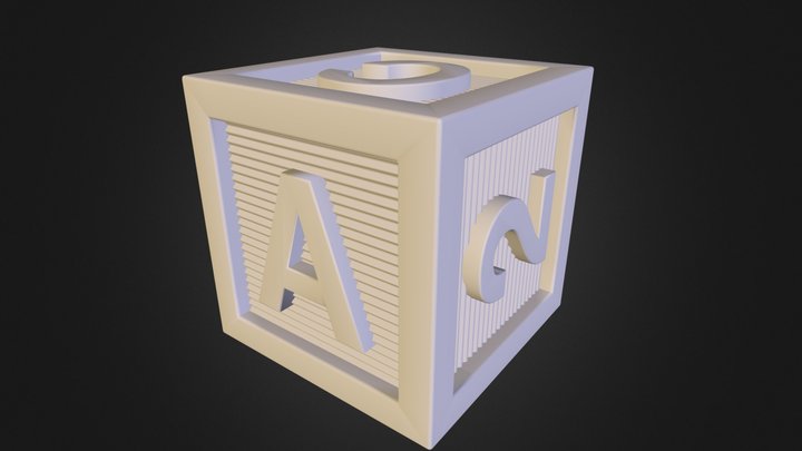 wooden block draft.lwo 3D Model