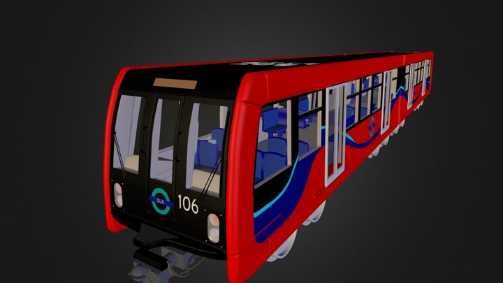 DLR B07 Rolling Stock 3D Model