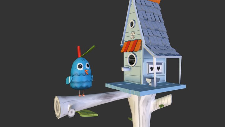Bird House 3D Model