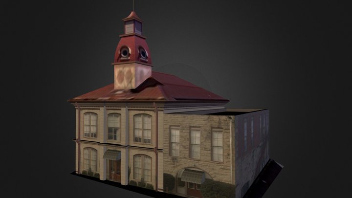 Honey Grove City Hall - Honey Grove, Texas.zip 3D Model