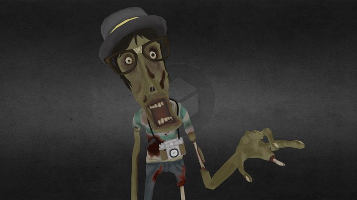 Hipster Zombie 3D Model