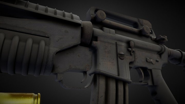 Colt M4A1 3D Model