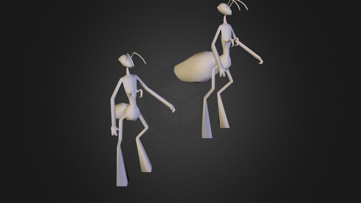 insect_people1.obj 3D Model